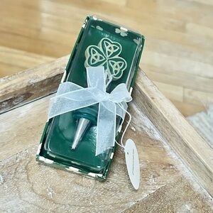 Irish Celtic Knot Shamrock Wine Stopper